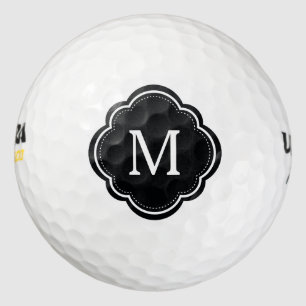 Personalised   Elegant Monogram Golf Balls