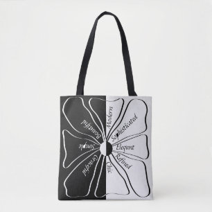 Personalised, Elegant Motivational Floral Fine Art Tote Bag