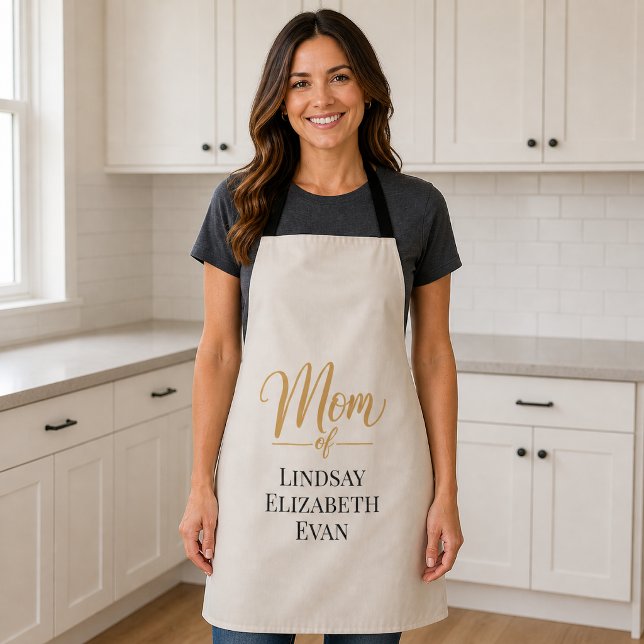 Personalised Elegant Mum Apron (Creator Uploaded)