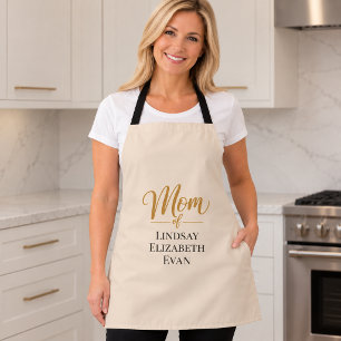 Personalised Elegant Mum Apron