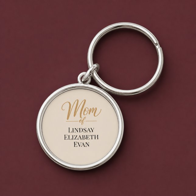 Personalised Elegant Mum Key Ring (Creator Uploaded)