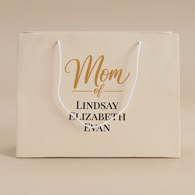 Personalised Elegant Mum Large Gift Bag (Creator Uploaded)
