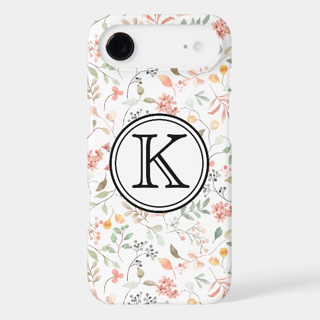 Personalised Elegant Pastel Floral (Back)