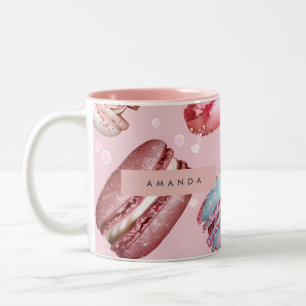 Personalised Elegant Pastel Macaron Two-Tone Coffee Mug