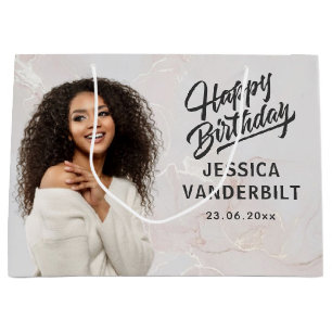Personalised Elegant Photo Gift Bag