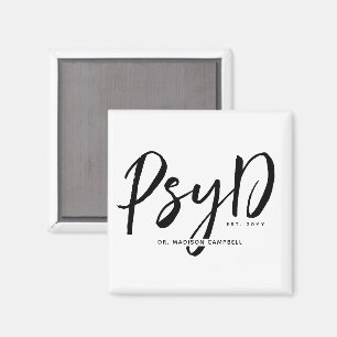 Personalised Elegant PsyD Doctor of Psychology Magnet