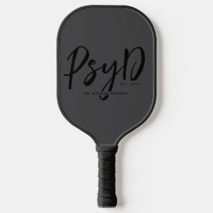Personalised Elegant PsyD Doctor of Psychology Pickleball Paddle