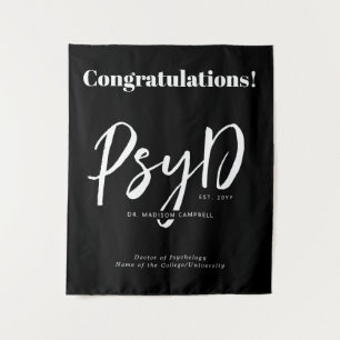Personalised Elegant PsyD Doctor of Psychology Tapestry