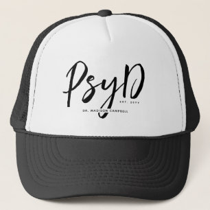 Personalised Elegant PsyD Doctor of Psychology Trucker Hat
