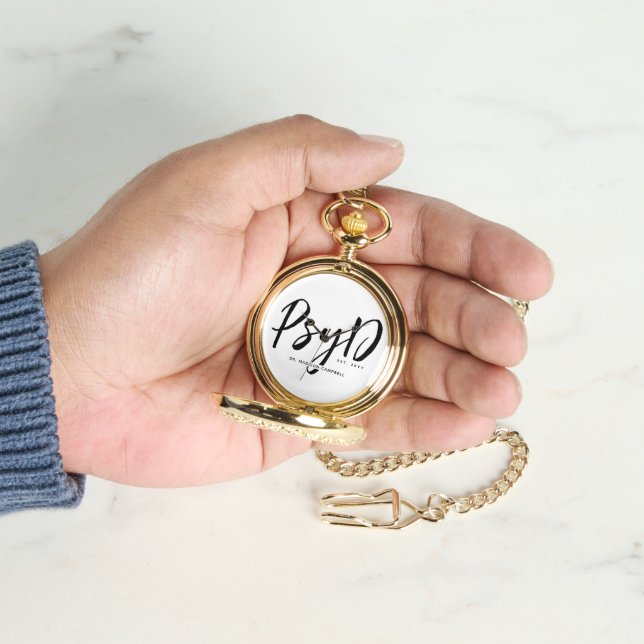 Personalised Elegant PsyD Doctor of Psychology Watch (Hand)