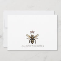 Personalised Elegant Queen Bee Crown Logo 
