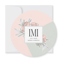 Personalised Elegant Rustic Modern Wedding Invitat