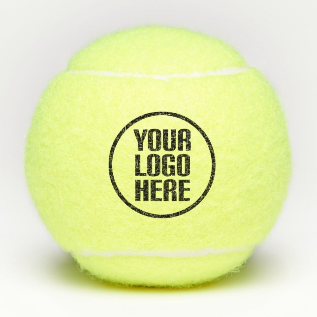 Personalised Elegant Script Company Branded Swag Tennis Balls (Front)