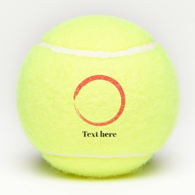 Personalised Elegant Script Name Business corporat Tennis Balls (Back)