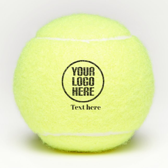 Personalised Elegant Script Name Business corporat Tennis Balls (Front)