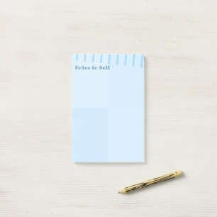 Personalised Elegant Simple Modern Blue Squares Post-it Notes