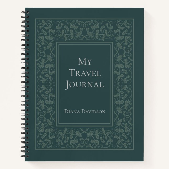 Personalised Elegant Travel Journal (Front)