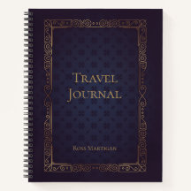 Personalised Elegant Travel Journal