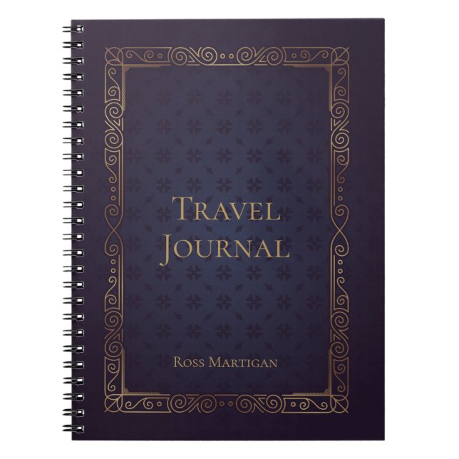 Personalised Elegant Travel Journal (Front)