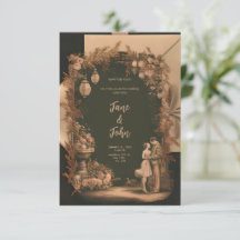 [Personalised] Elegant Vintage Wedding Invitation