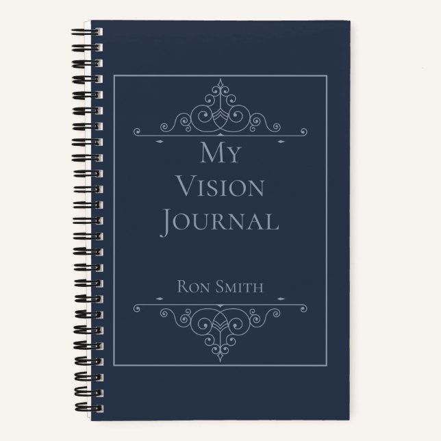 Personalised Elegant Vision Journal (Front)