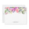 Personalised Elegant Watercolor Floral Note Card