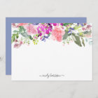 Personalised Elegant Watercolor Floral Note Card