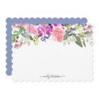 Personalised Elegant Watercolor Floral Note Card