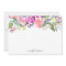 Personalised Elegant Watercolor Floral Note Card