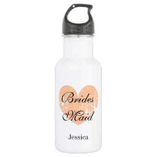 Personalised elegant wedding favour water bottles
