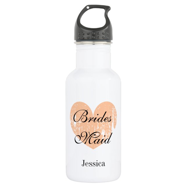 Personalised elegant wedding favour water bottles (Front)