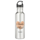 Personalised elegant wedding favour water bottles