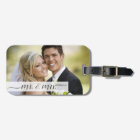Personalised Elegant Wedding Luggage Tag