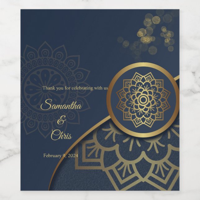 Personalised Elegant Wine Label (Single Label)