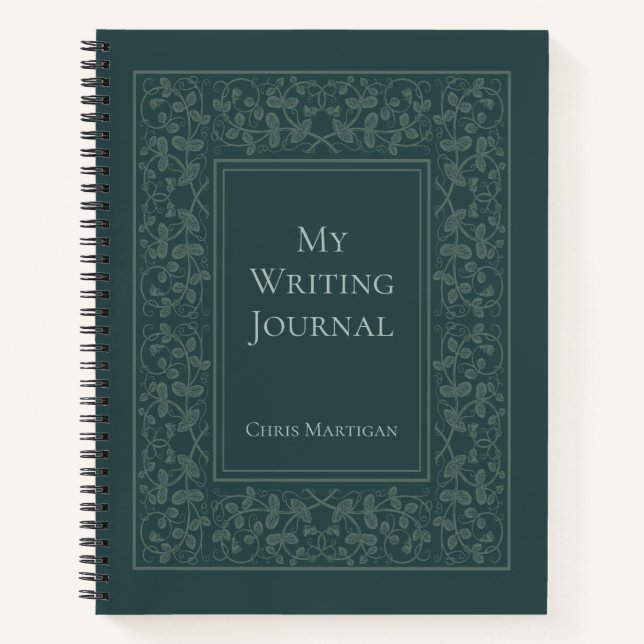 Personalised Elegant Writing Journal for Authors (Front)