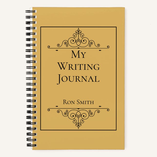 Personalised Elegant Writing Journal for Authors (Front)