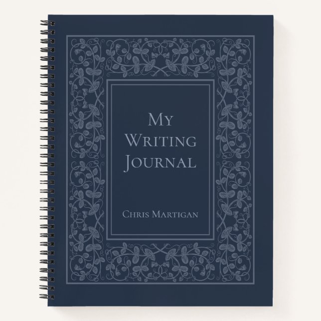 Personalised Elegant Writing Journal for Authors (Front)