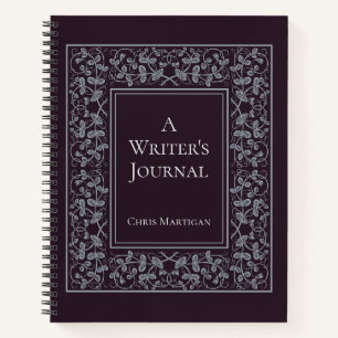 Personalised Elegant Writing Notebook for Authors