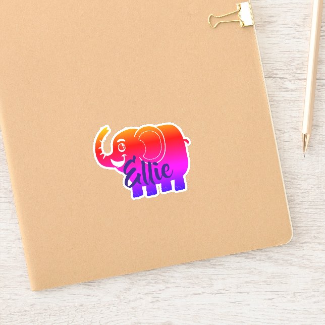 Personalised Elephant (Notebook)