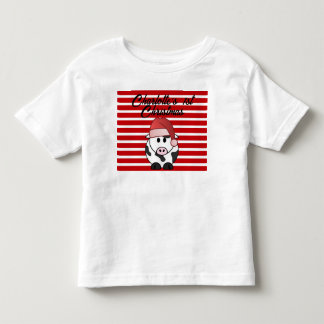 Personalised Elephant 1st Christmas Baby Girl Red Toddler T-Shirt