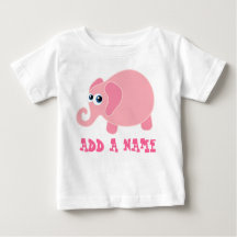Personalised Elephant Baby T-shirt