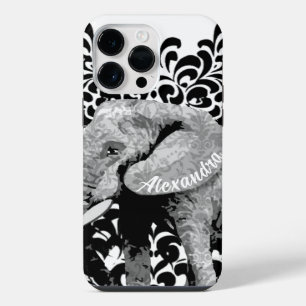 Personalised Elephant Damask iPhone 6 case