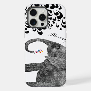 Personalised Elephant Damask iPhone 6 case