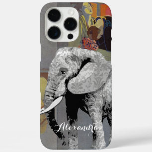 Personalised Elephant Damask Phone case