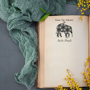 Personalised Elephant From The Library Of  Rubber Stamp