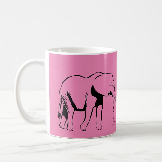 Personalised Elephant Mug (Left)