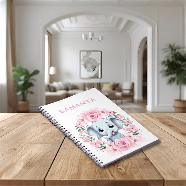 Personalised Elephant Notebook (Creator Uploaded)