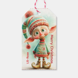 Personalised Elf Gift Tags North Pole Christmas