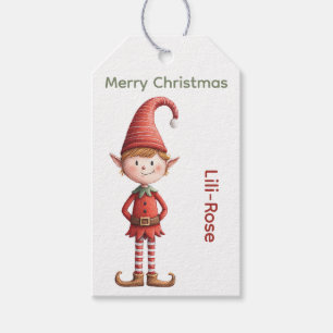 Personalised Elf Gift Tags North Pole Christmas