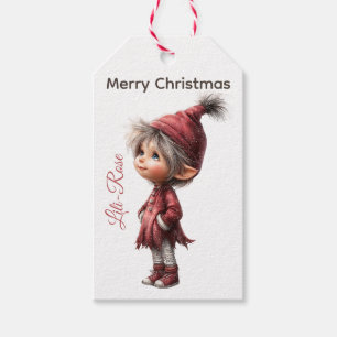 Personalised Elf Gift Tags North Pole Christmas